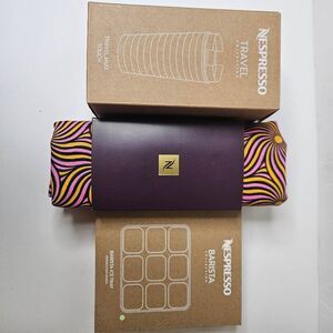 Nespresso bundle, travel mug, ice tray & tote. New.